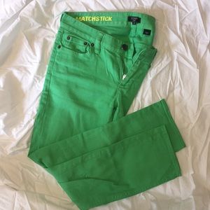 JCrew Kelly Green Jeans